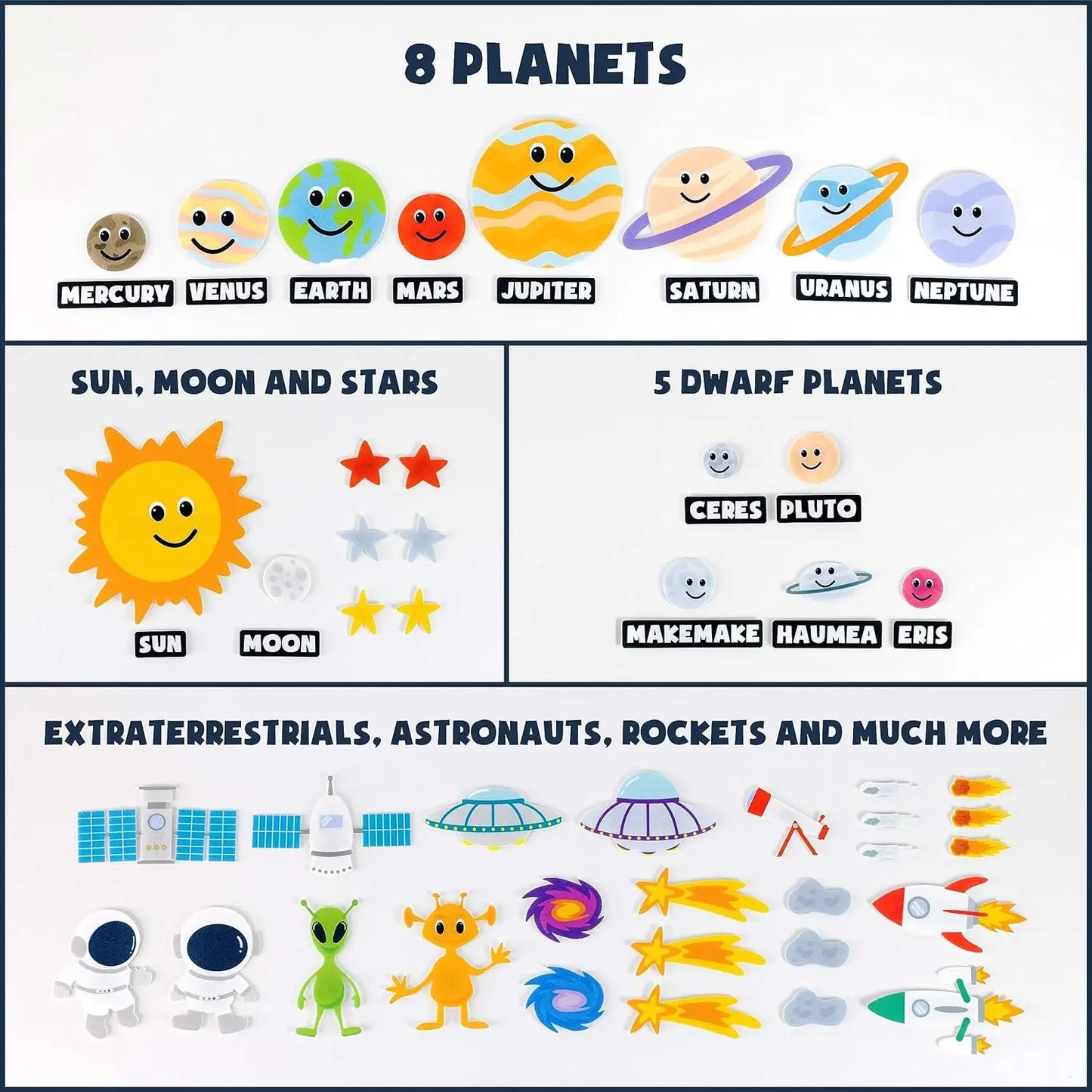 Montessori Toy Solar System Felt Story Busy Board Set for Toddlers Farm Early Learning Storytelling Interactive Play Travel Gift