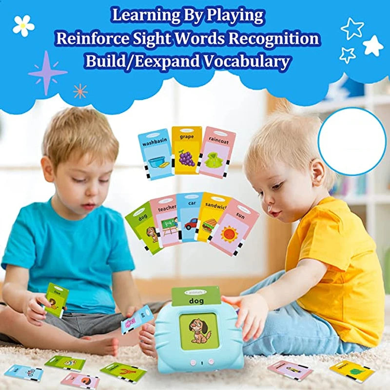 Educational Learning Talking Flash Cards for Kids Games Audio Book Gift English Language Russian Alphabet Spanish French